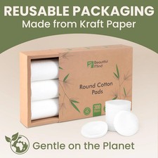 Cotton Round Pads for Face 300 Pack - 3 Layer Eye Makeup and Nail 300 Count