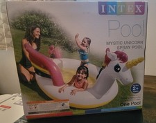 Intex Pool Mystic Unicorn Inflatable Spray Pool 107X 76X41 for Ages 2 NIB