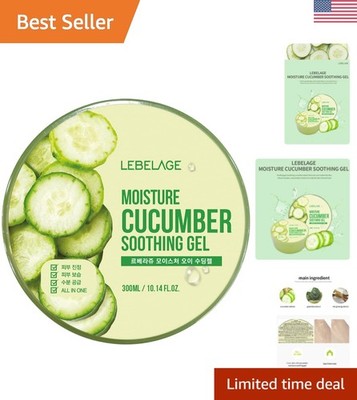 Soothing Cucumber Extract Gel 10.14 fl oz - Refreshing Face & Body Moisturizer