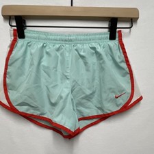 Nike Dri-FIT Girls Blue Red Running Drawstring Lined Athletic Shorts size S