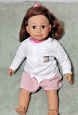 Pretty little toddler girl doll by Zapf 24 inch Vinyl/cloth.