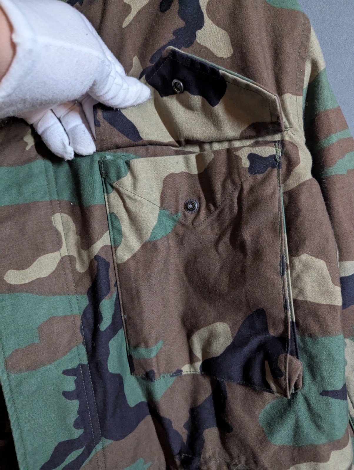 VTG M65 Field Jacket Medium Regular Woodland Camo… - image 5