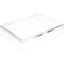 Pioneer Plastics Clear Rectangular Container w/ Snap Closure Lid 7" x 5" x 1.25"