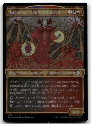 Lagomos, Hand of Hatred (Showcase) #304 (Foil) NM Dominaria United DMU Magic MTG