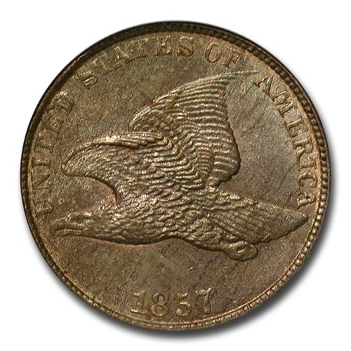 Centavo Flying Eagle 1857 MS-64 NGC - Imagen 2 de 3
