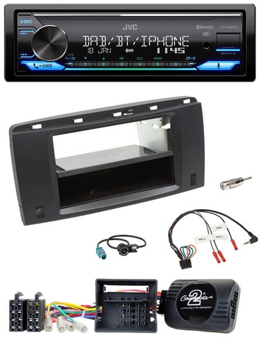 JVC Bluetooth DAB USB Lenkrad Autoradio für Mercedes R-Klasse W251 2006-2012 - Bild 1 von 11