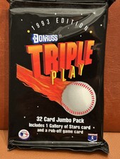 1993 Edition Donruss Triple Play MLB  1 Factory Sealed Pack
