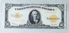 1922 UNITED STATES of AMERICA | $ Ten Dollar | Gold Cert | P-274a.1 H73836578