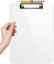 Plastic Clipboard with Pen Holder, 10 Thicker Clip Boards 8.5X11 with Low Pro