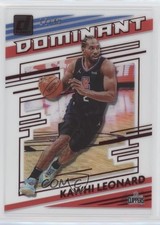 2020-21 Panini Clearly Donruss Clearly Dominant Red 12/49 Kawhi Leonard #9 7y2