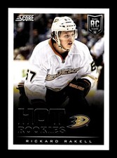 600. 2013-14 score . #622 Rickard Rakell RC . Red Back Text Parallel panini .PWE