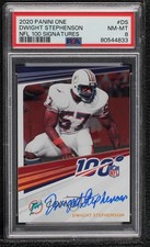 2020 Panini One NFL 100 Signatures Dwight Stephenson #N100-DS PSA 8 Auto HOF 1q7