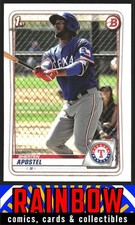 2020 Bowman #BP-46 Sherten Apostel Texas Rangers