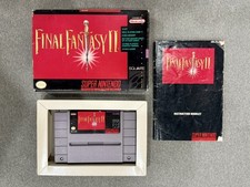Final Fantasy II 2 IV Super Nintendo SNES w/ Box, Manual, Cartridge