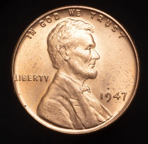 🇺🇸  1947 P Lincoln Wheat Cent Penny BU Details.  Actual Coin Pictured