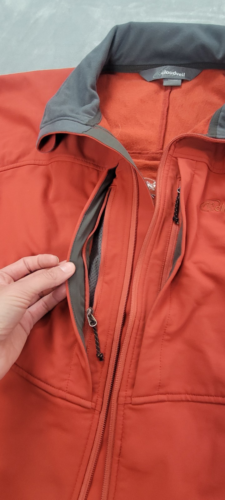 Cloudveil Softshell Jacket Mens Size medium Orang… - image 11