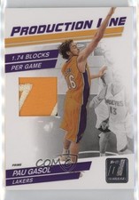2010-11 Donruss Production Line Materials Prime 7/10 Pau Gasol #68 HOF 0uo9