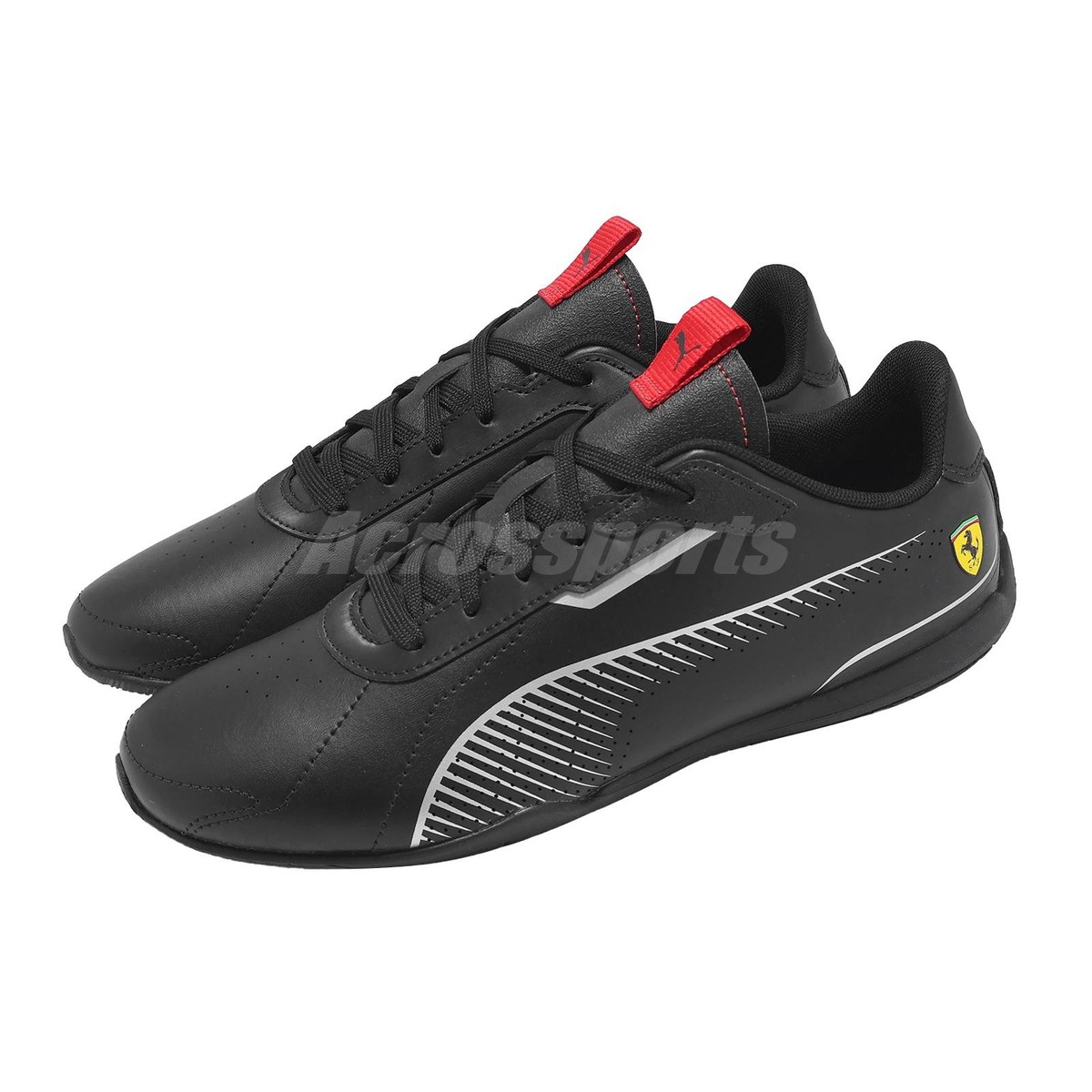 Puma x Ferrariサッカーシューズ フェラーリロゴ付き Puma xScuderia Ferrari x Puma RoNeo Cat 3.0 Black Red Men Casual