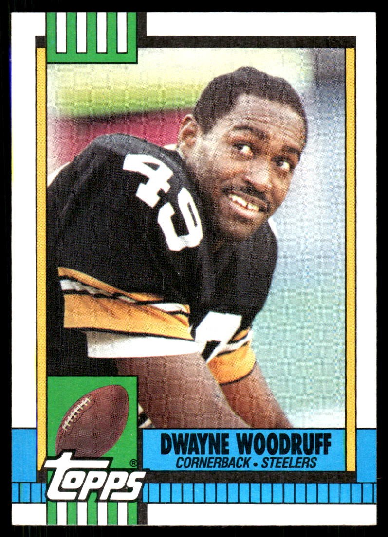 Dwayne Woodruff 1990 Topps #189 Steelers FREE SHIPPING StackedPacks