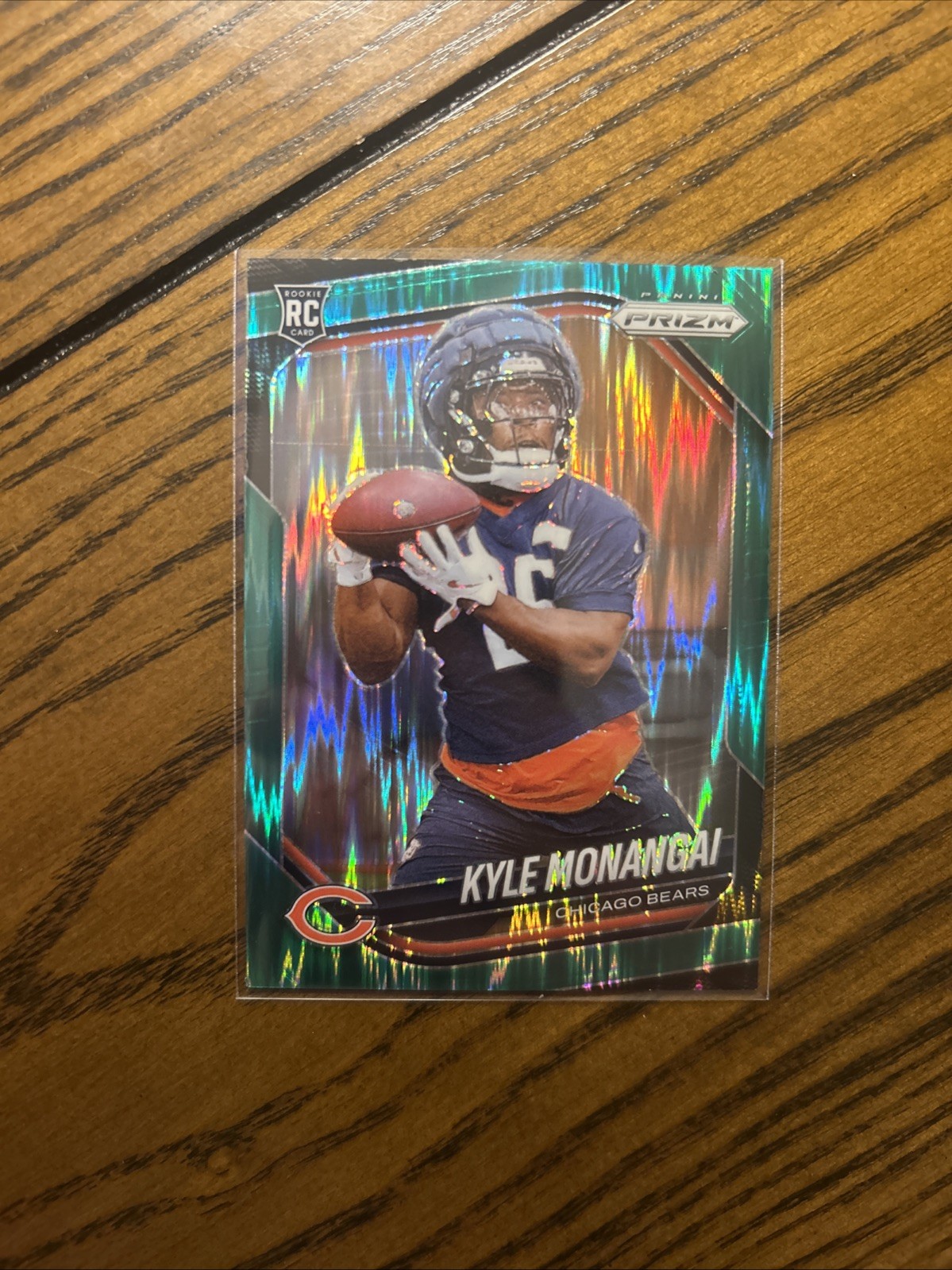 2025 Panini Prizm Kyle Monangai RC #348 Green Flash Chicago Bears SSP RARE