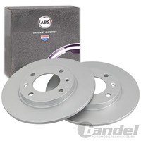 2X ABS Bremsscheiben 247Mm Voll Hinten Passend FüR CitroËN Saxo Xsara ZX Peugeot