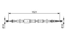 BOSCH Bremsseil Seilzug Feststellbremse 1 987 482 109 für FIAT BARCHETTA 16V