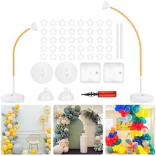 Balloon Arch Stand Kit 8.2ft and 5ft, Heavy Duty Base with Water Filling Bag,...