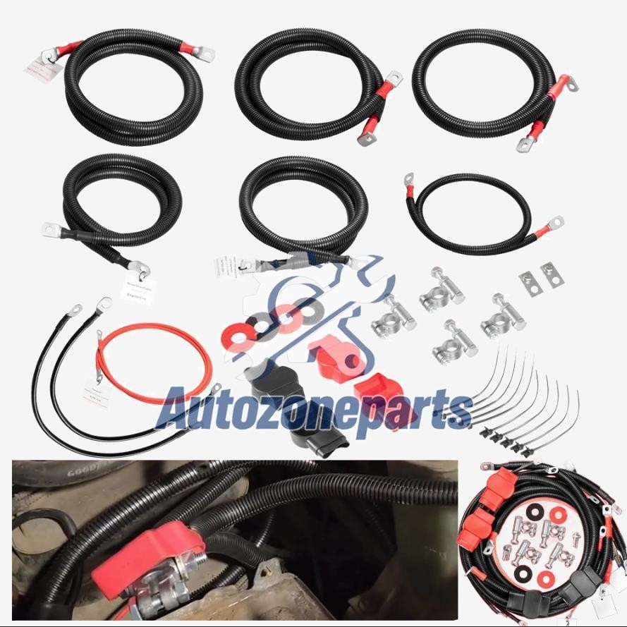 7.3L Diesel Battery Cables Kit For 1999-2003 Ford Superduty F250/F350/Excursion