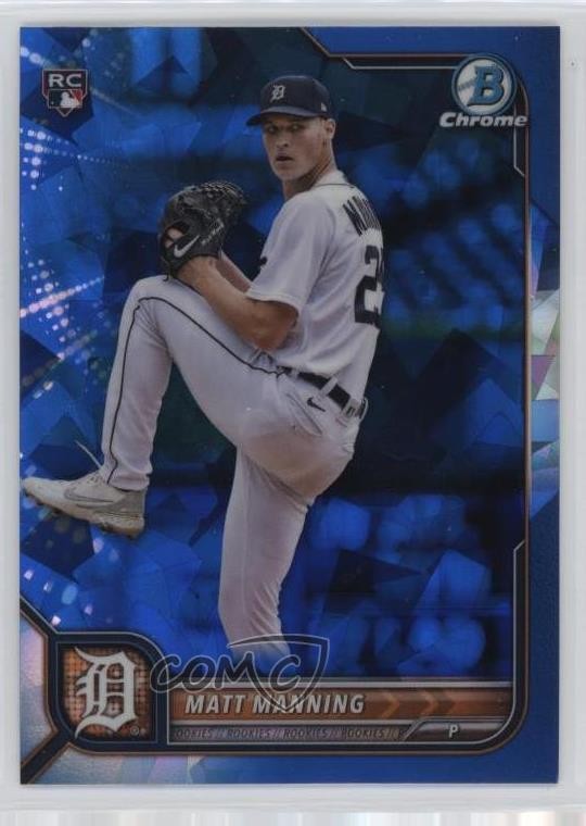 2022 Bowman Chrome Sapphire Edition Matt Manning #23 Rookie RC 0nr3