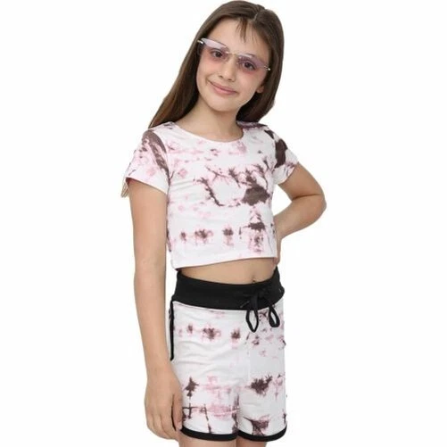 Kids Tie Dye Rust Crop Top & Shorts Set Active Wear Summer Girls Boys Age 5-13
Opens in a new window