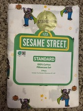 New Sesame Street Halloween Standard 2-Pack Pillowcases Count von Count Dracula