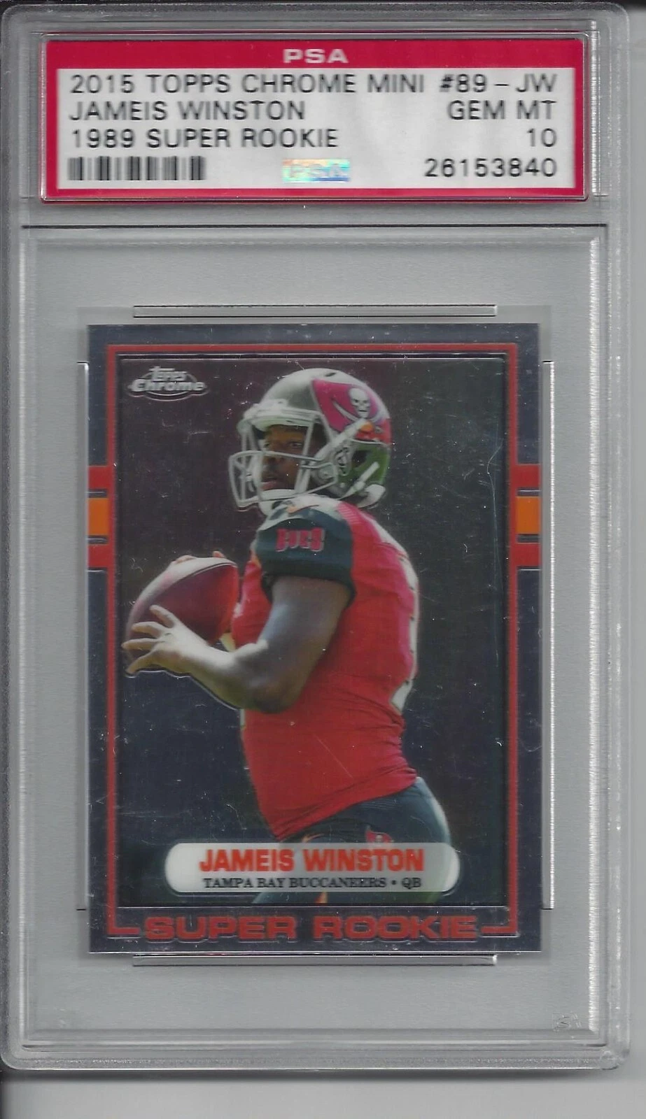 Jameis Winston Topps Chrome Mini 1989 Super Rookie #89JW Base