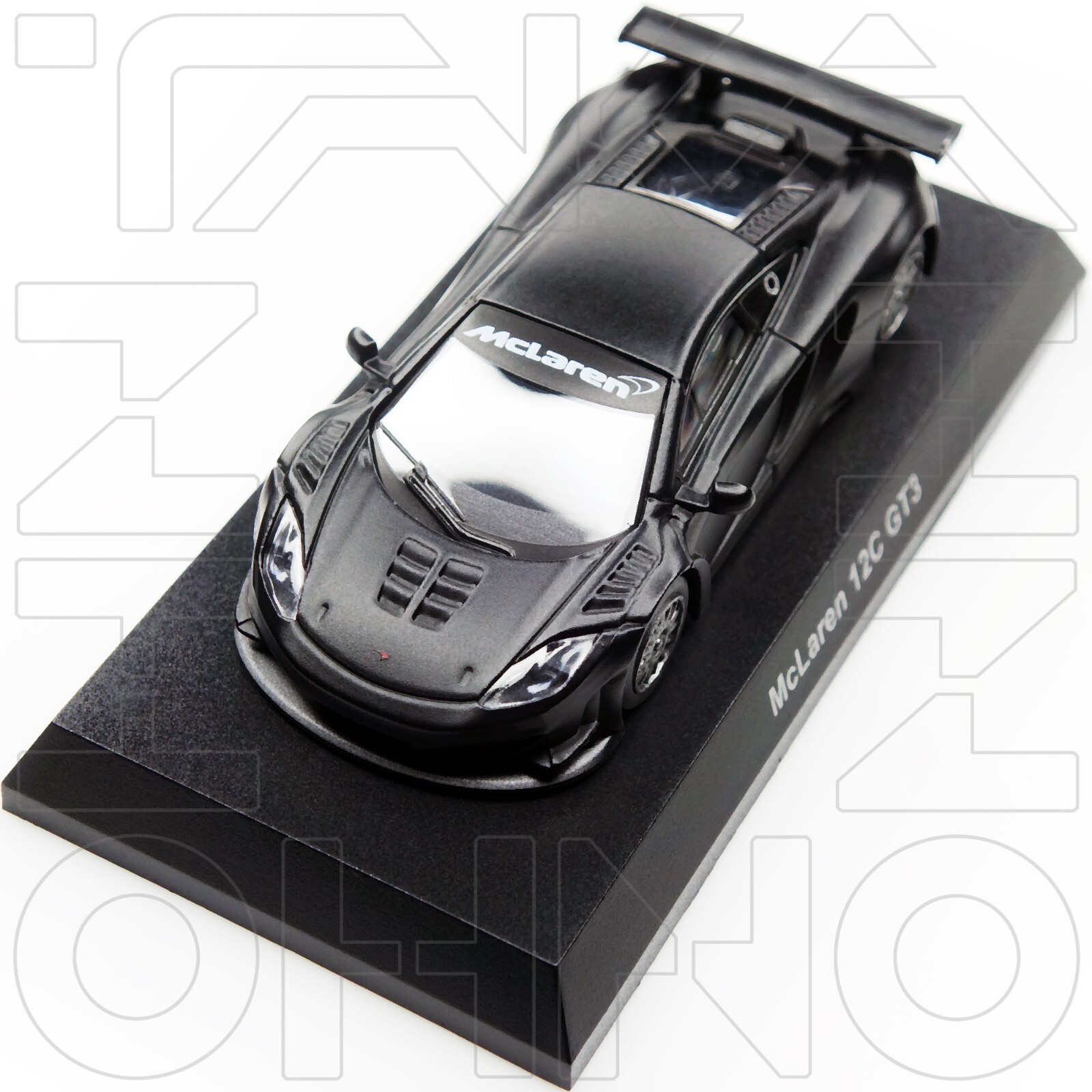 MCLAREN MP4 12C GT3 2011 KYOSHO MINICAR LOTTERY 1 1:64 MATTE BLACK