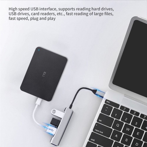 USB C/USB Male to 3xUSB2.0+1xUSB3.0 USB Splitter USB C/USB Splitter Cable - Picture 16 of 21