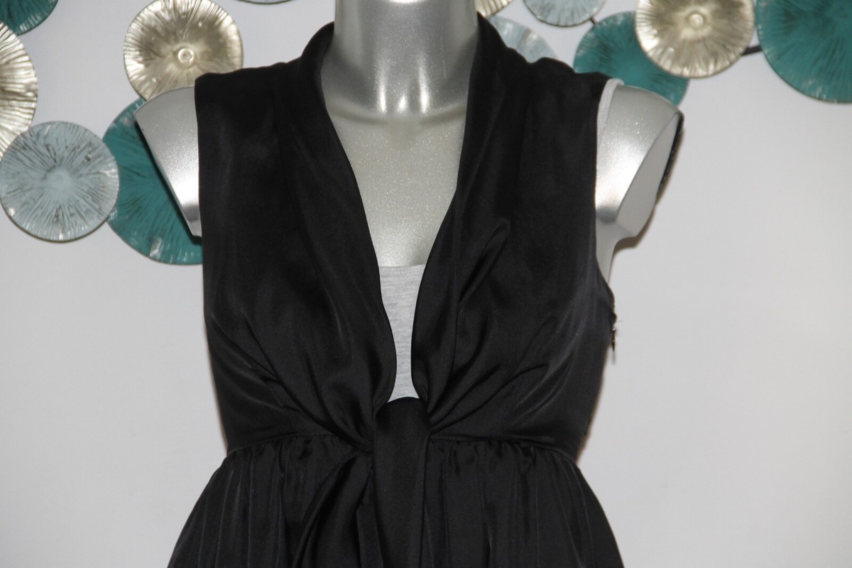 Robe 100% Soie MANOUSH - Taille 34, Noir, Parfaite Pour Soirée