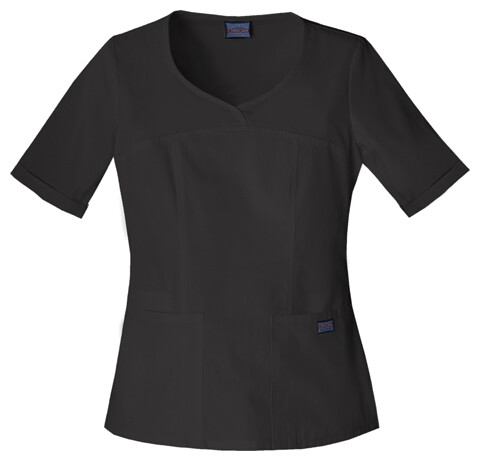 Giraffe Print Cherokee Scrub Work Wear Nurse iFlex V Neck Knit