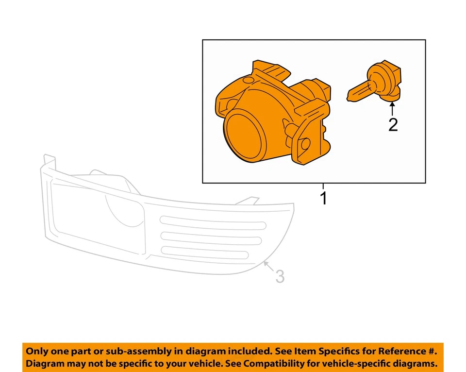 Luz de conducción usada se adapta a: Ford Edge 2007 conducción antiniebla sin bisel grado A Foto 3 de 4