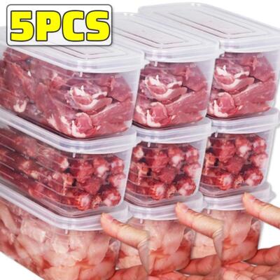 5pcs Box Kitchen Organizer Refrigerator Storage Fridge Fresh Vegetable Fruit