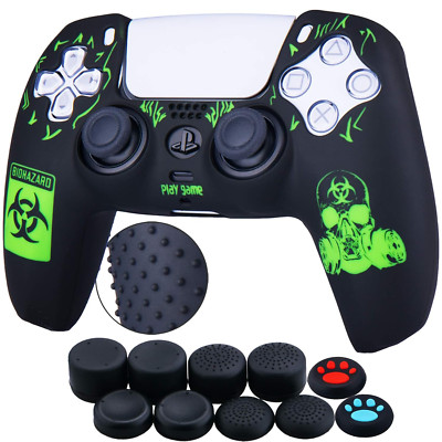 Silicone Rubber Back Dots Carving Customizing Skin Cover for PS5 Controller X 1(