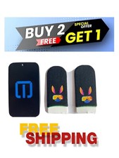 1 Pair Thumb Finger Sleeve+ AluminiumCASE Mobile Gaming Sleeve Touch Screen PUBG