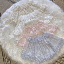 Summer Women Lace T-Shirt Blouse Tops Ruffle Bell Sleeve Hollow