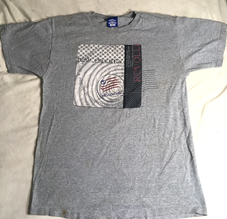 VINTAGE Dos Camisetas New England Revolution Fútbol Fútbol MLS Talla Grande Y2K Foto 4 de 4