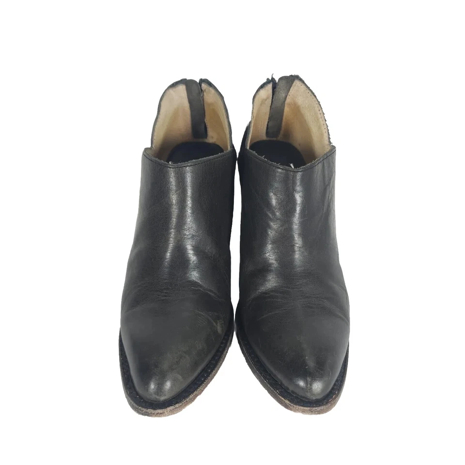 Freebird by Steven Women’s Steel US9 Dark Brown Leather Distressed Ankle Booties - Image 4 of 4