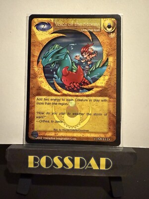 Magi Nation Duel - VOICE OF THE STORMS - Universal Spell PROMO LIMITED 2002