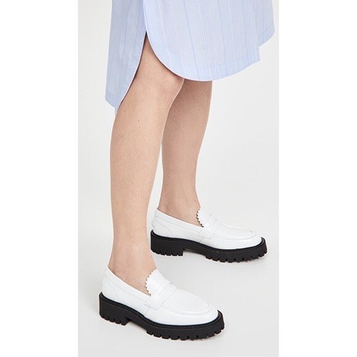LAST Matter leather Loafers - White 