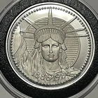 1986 Statue Liberty Centennial Rare NESTLÉ Coin 1 Troy Oz .999 Fine Silver Round