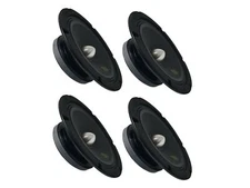 (4)BRM8S 8" High-Performance Shallow Mount RMS 600W Aluminum Bullet Plug(2 Pair)