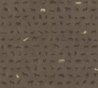 A.S. CréAtion Papiertapete Kindertapete Braun Tiere 690043