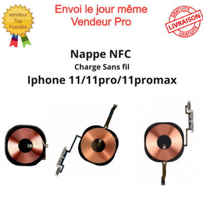 Nappe De Charge NFC Induction Sans Fil Pour IPhone 11 Pro Max - Originale - Multicolore - Câble Flexible - France