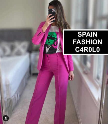 Zara Woman Françoise Piena Lunghezza Pantaloni Tutte le Taglie ref. Fucsia  | 2761/045 | eBay
